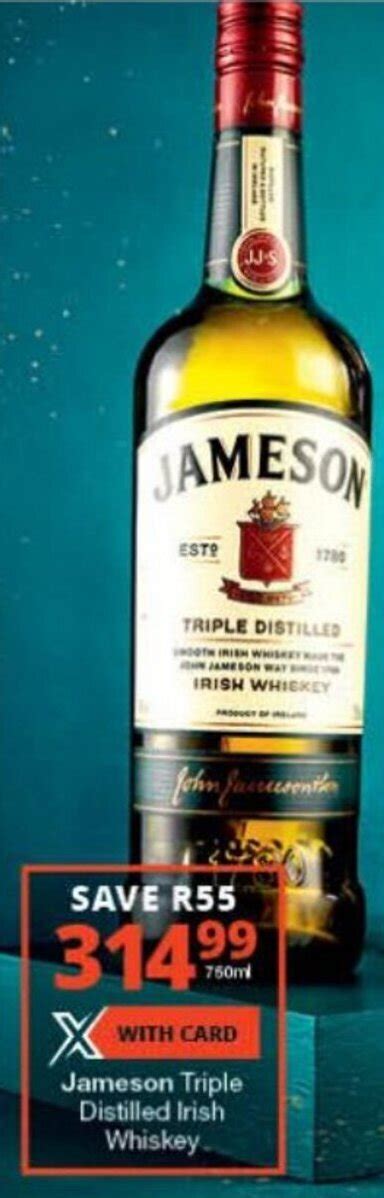 jameson whiskey price at checkers.